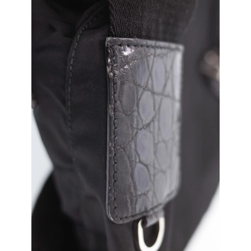 Prada Tessuto messenger bag black Saffiano leather - Picture 7 of 9